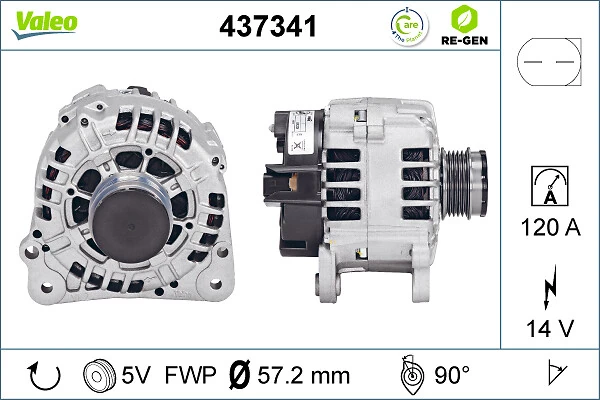 Купить 437341 VALEO Генератор