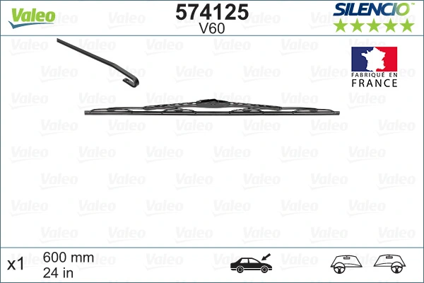 Стеклоочистители лобового стекла VALEO 574125