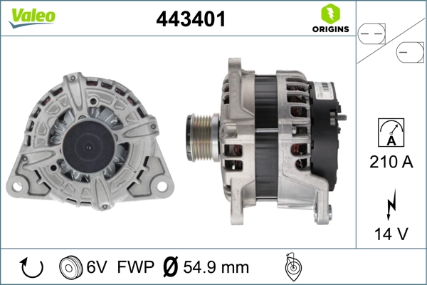 Купить 443401 VALEO Генератор