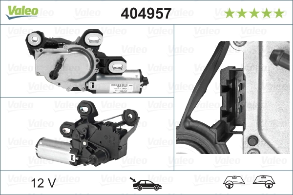 Купить 404957 VALEO Мотор стеклоочистителя заднего стекла