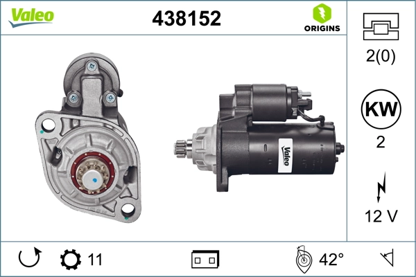 Купить 438152 VALEO Стартер