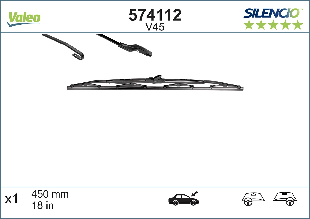 дворник заднего стекла VALEO 574112 цена, от 6.22 USD