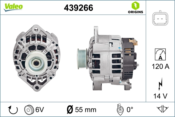 Купить 439266 VALEO Генератор