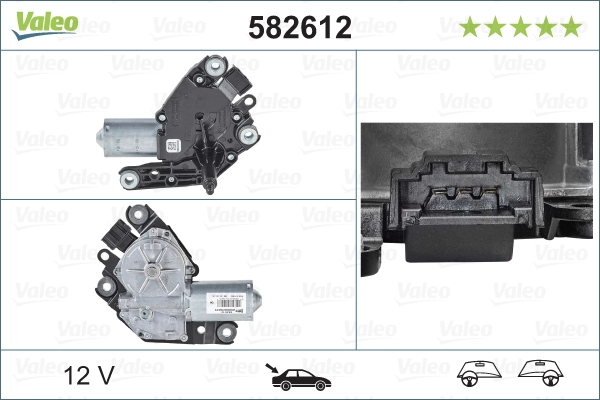 Моторчик заднего дворника 582612 VALEO