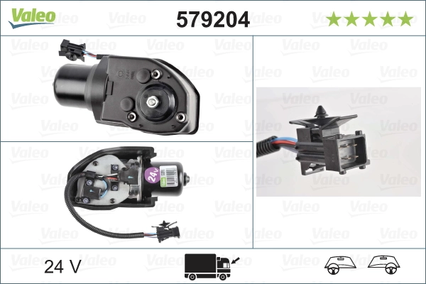Купить 579204 VALEO Мотор стеклоочестителя