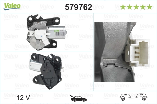 Купить 579762 VALEO Мотор стеклоочистителя заднего стекла