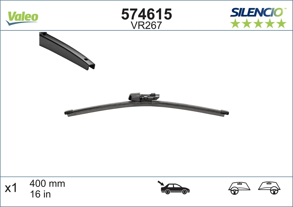 дворник заднего стекла VALEO 574615 цена, от 10.27 USD