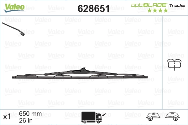 Щетки стеклоочистителя 628651 VALEO