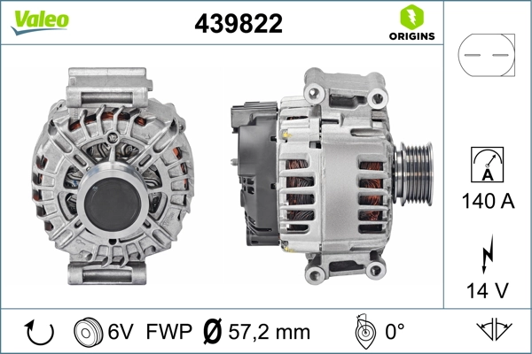 Купить 439822 VALEO Генератор