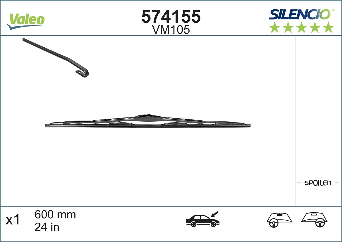 Дворники VALEO 574155 цена, от 28.72 USD