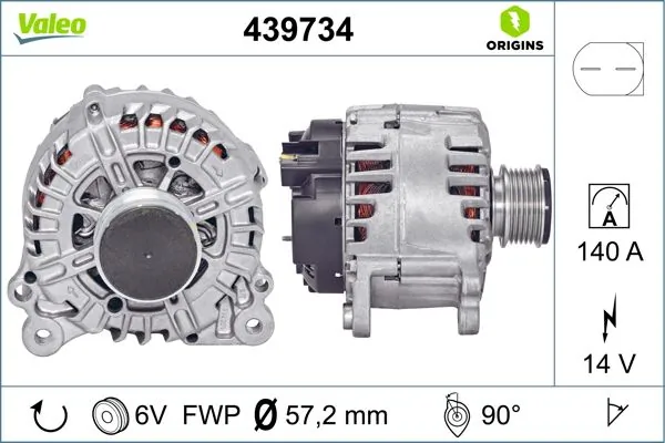 Купить 439734 VALEO Генератор
