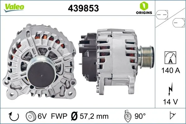 Купить 439853 VALEO Генератор