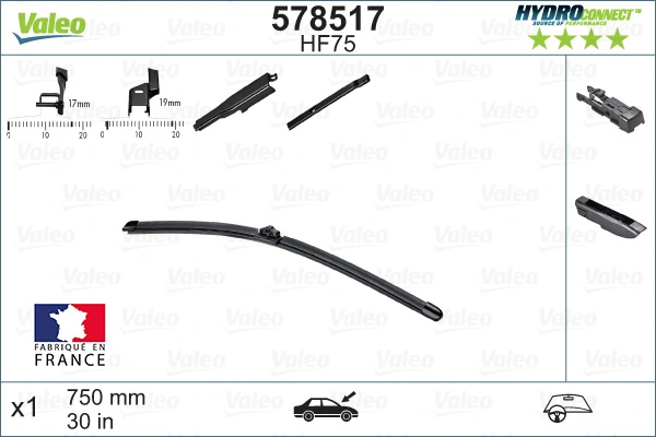 Щетка дворника левая VALEO 578517