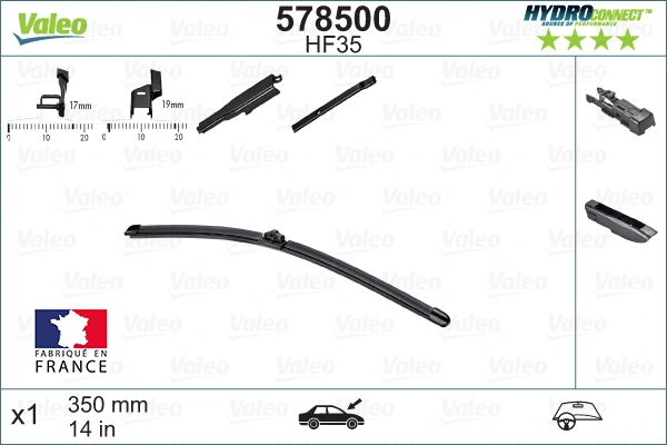 Щетка дворника левая VALEO 578500