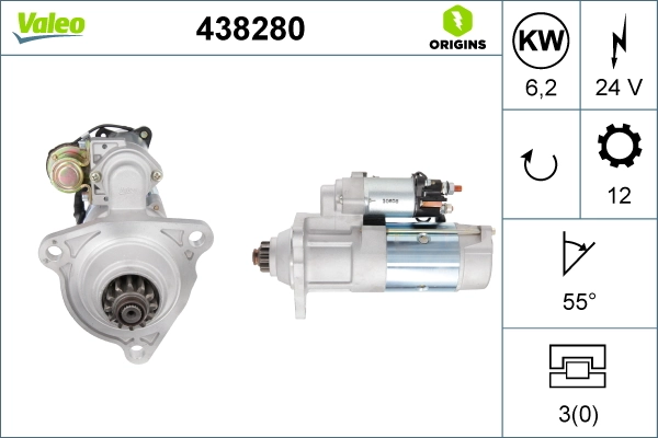 Купить 438280 VALEO Стартер
