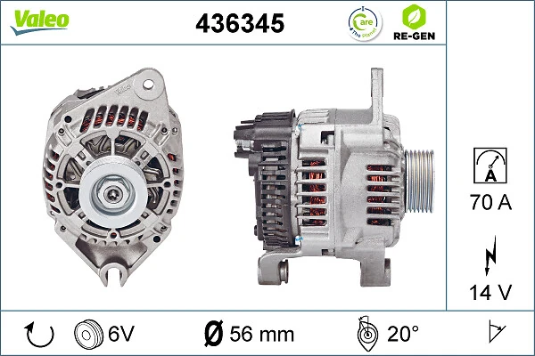 Купить 436345 VALEO Генератор