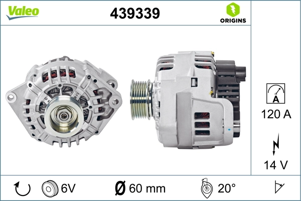 Купить 439339 VALEO Генератор