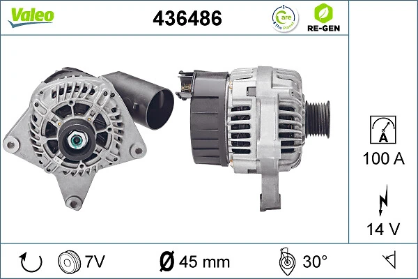 Купить 436486 VALEO Генератор