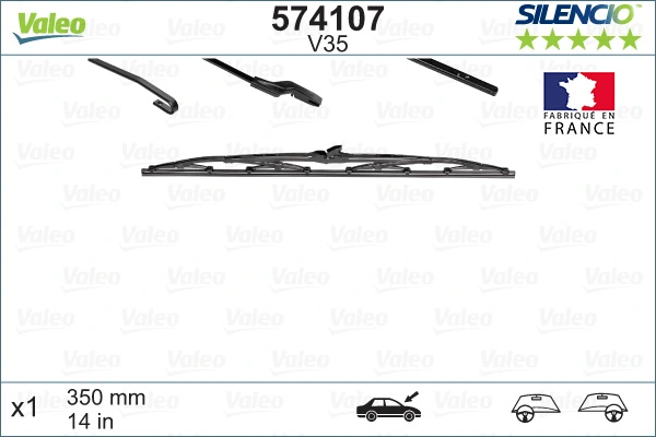 Купить 574107 VALEO Дворник стеклоочистителя задний