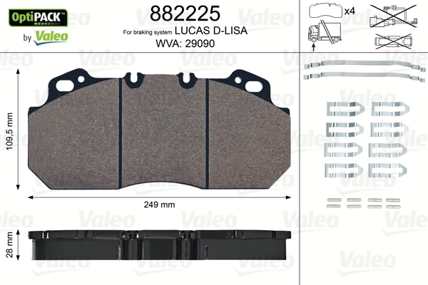 Передние тормозные колодки 5001833114 Renault (RVI)