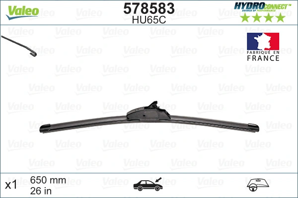 Щетка дворника левая VALEO 578583