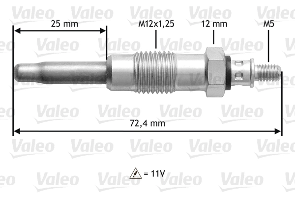 345100 VALEO Свечи накаливания
