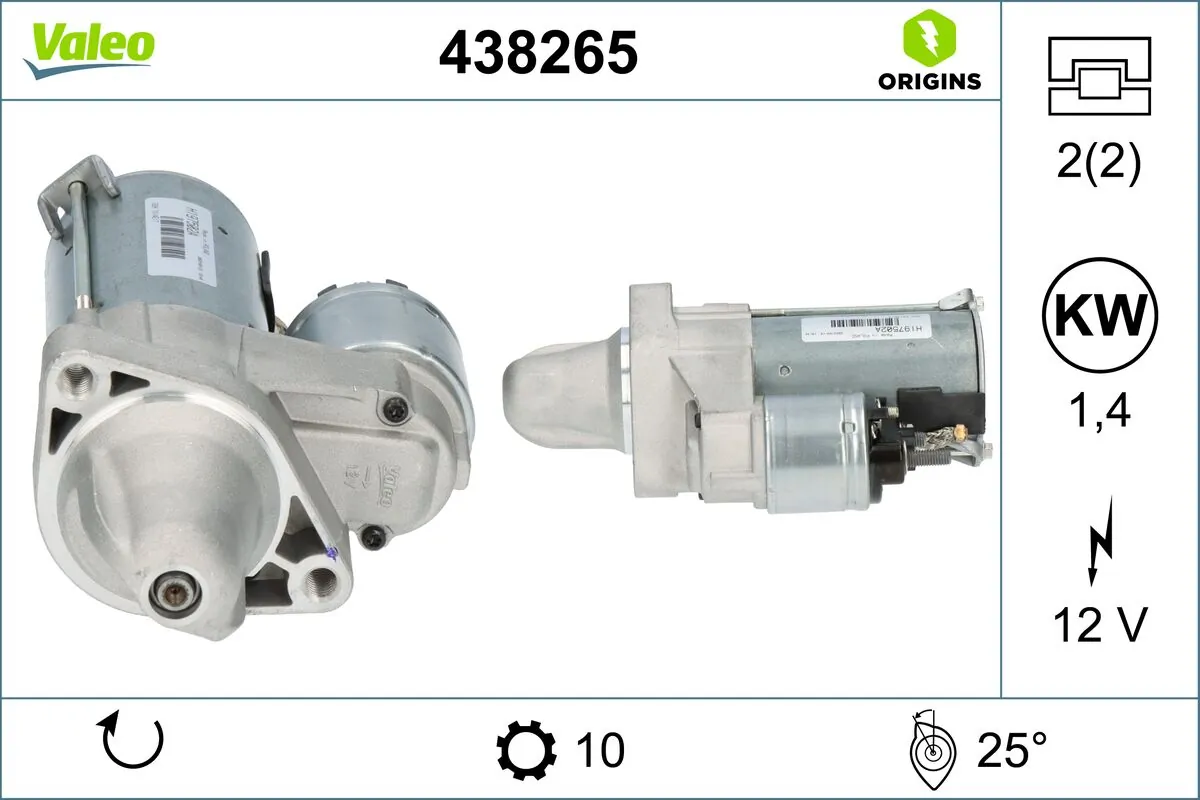 Купить 438265 VALEO Стартер