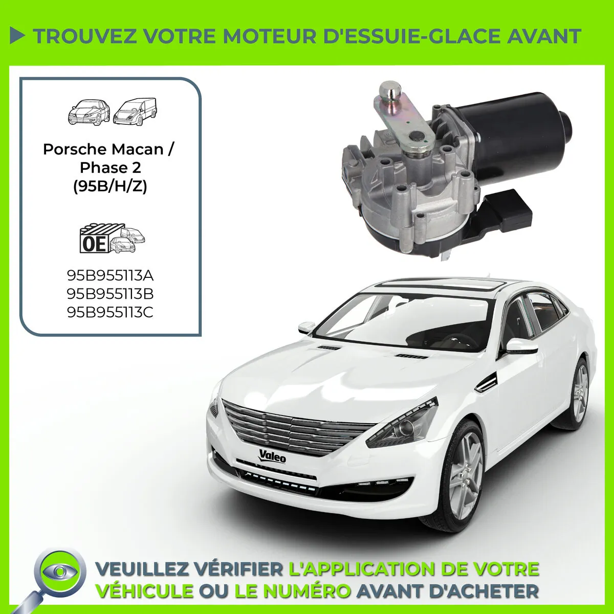 Мотор дворников 582671 VALEO