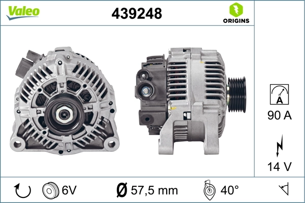 Купить 439248 VALEO Генератор