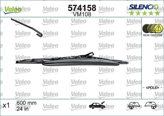 Щетка стеклоочистителя лобового стекла, водительская VALEO 574158 цена, от 13.21 USD