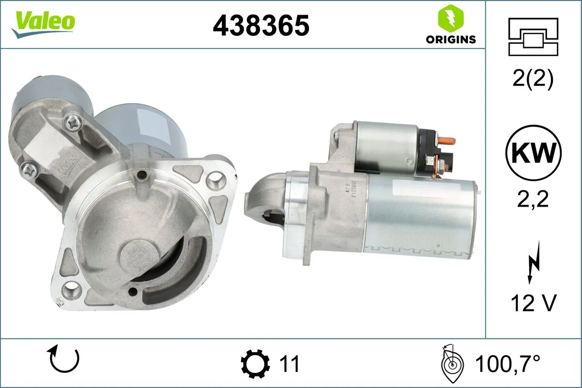 Купить 438365 VALEO Стартер