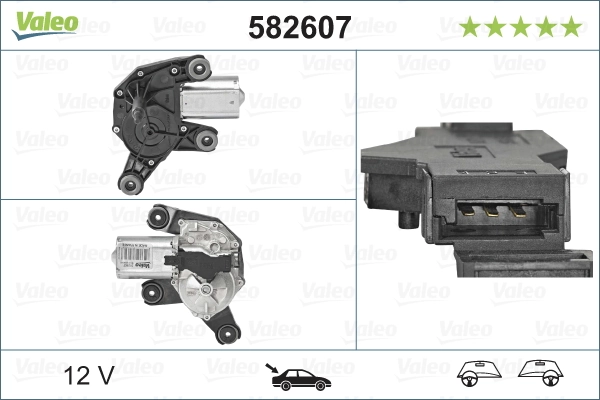 Моторчик заднего дворника 582607 VALEO