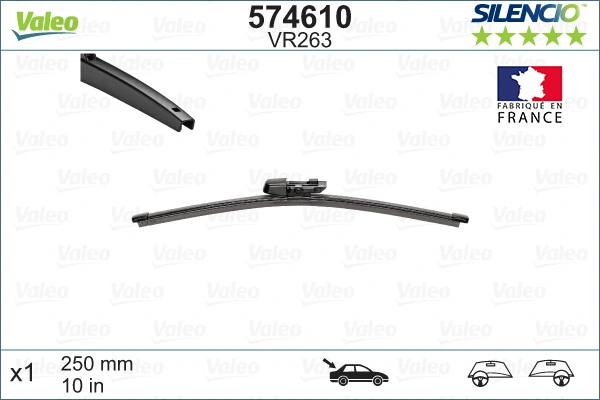 Задняя щетка VALEO 574610