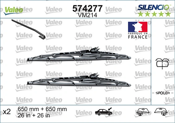 Купить 574292 VALEO Бесконтактные дворники