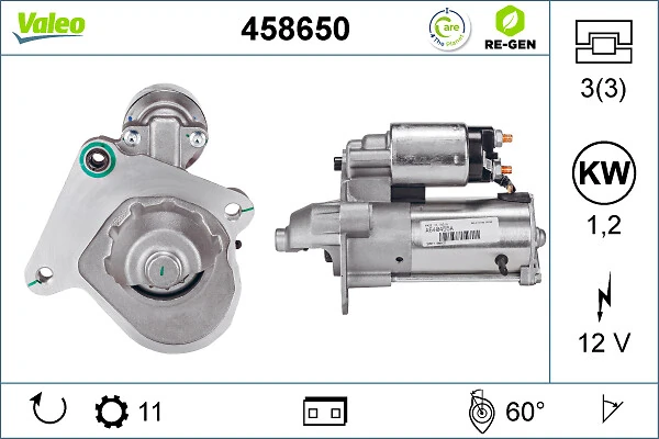 Купить 458650 VALEO Стартер