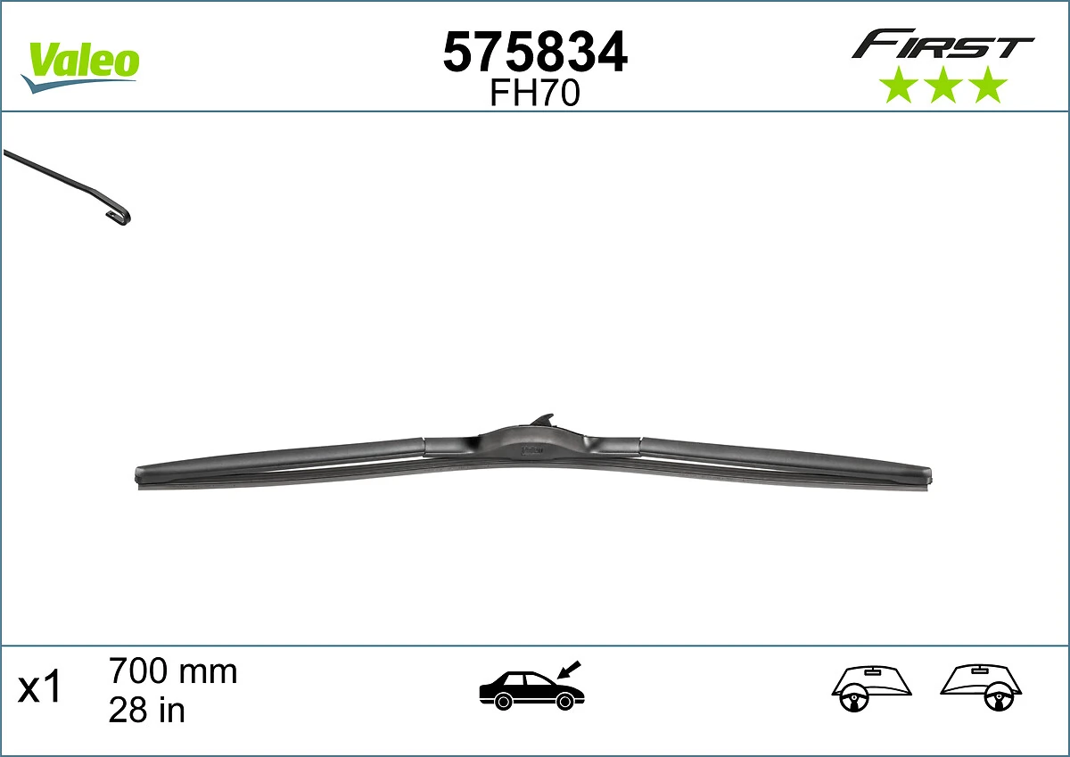 Купить 575834 VALEO Щетка-дворник лобового стекла водительская