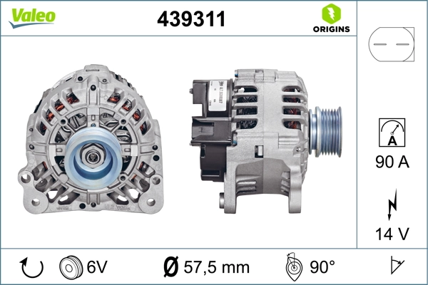 Купить 439311 VALEO Генератор