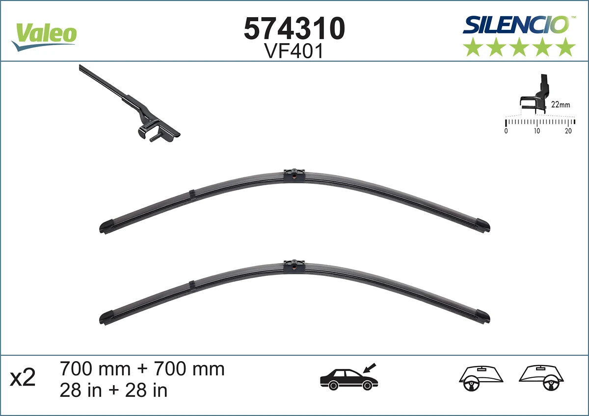 Щетки стеклоочистителя 574310 VALEO