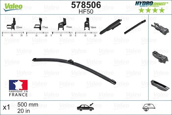 Щетка дворника правая VALEO 578506