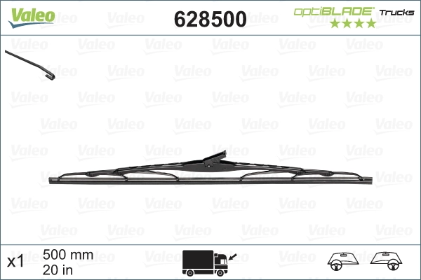 Щетка-дворник лобового стекла пассажирская 628500 VALEO
