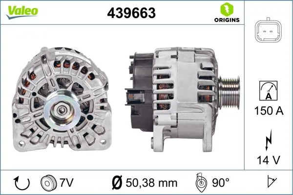 Купить 439663 VALEO Генератор