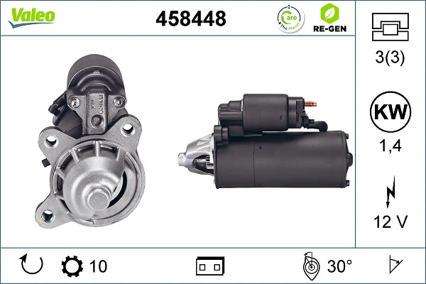 Купить 458448 VALEO Стартер