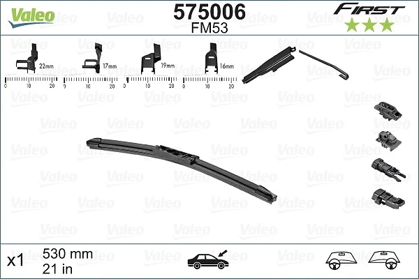 Купить 575006 VALEO Щетка-дворник лобового стекла водительская