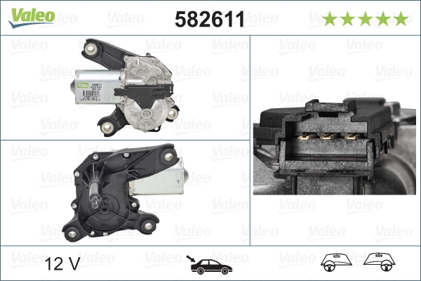Моторчик заднего дворника 582611 VALEO