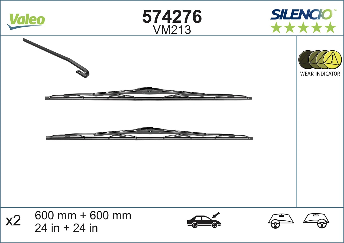 Дворники VALEO 574276 цена, от 26.20 USD