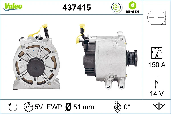 Купить 437415 VALEO Генератор