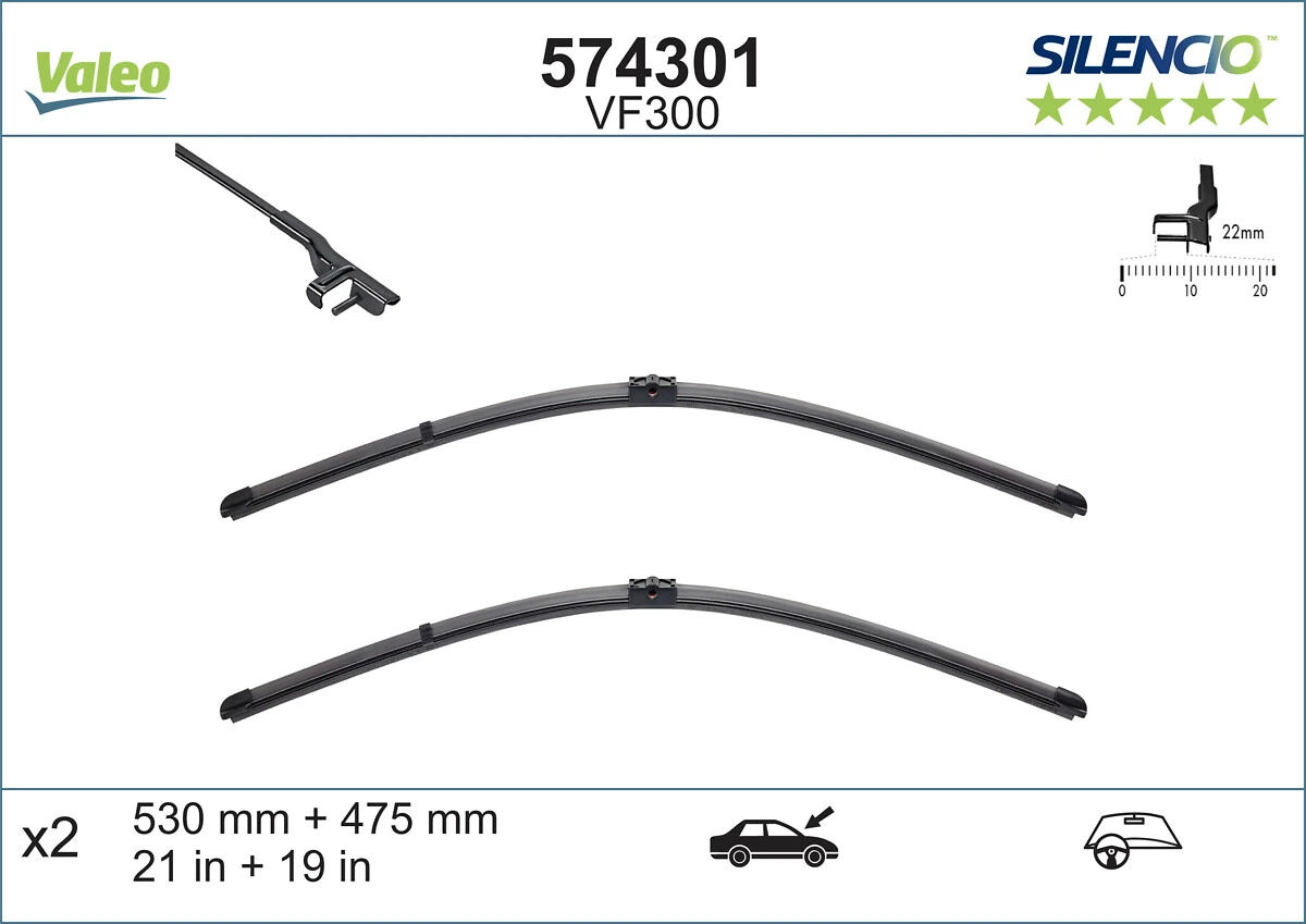 Щетки стеклоочистителя 574301 VALEO