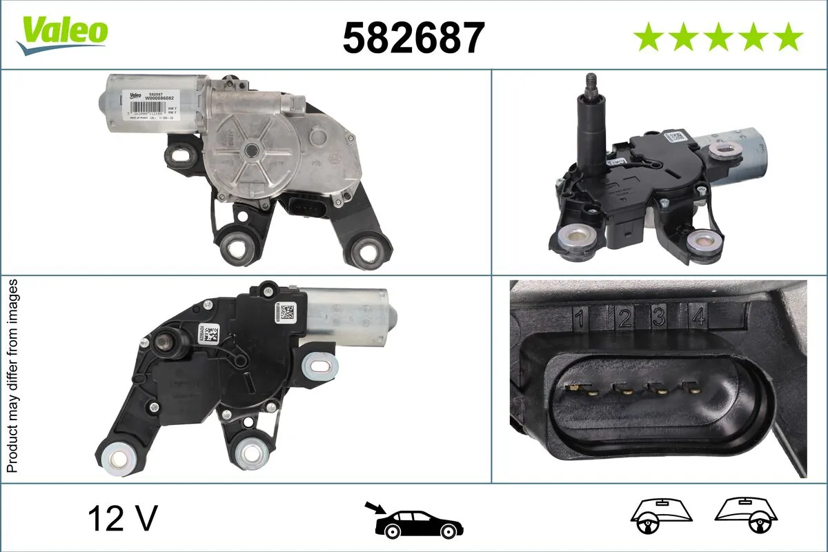 Моторчик заднего дворника 582687 VALEO