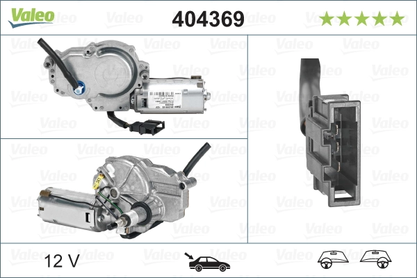 Купить 404369 VALEO Мотор стеклоочистителя заднего стекла