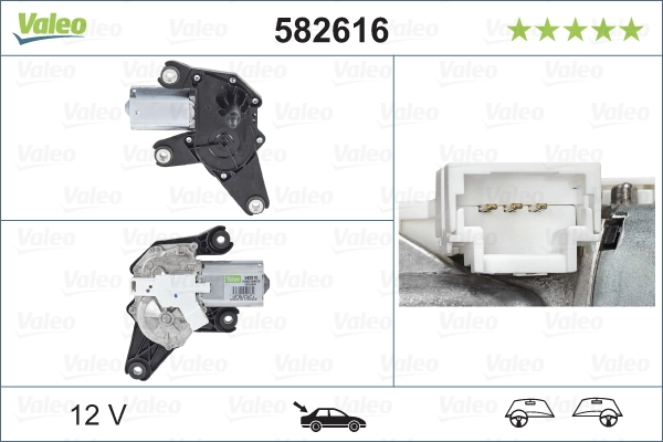  Моторчик заднего дворника Renault Modus 